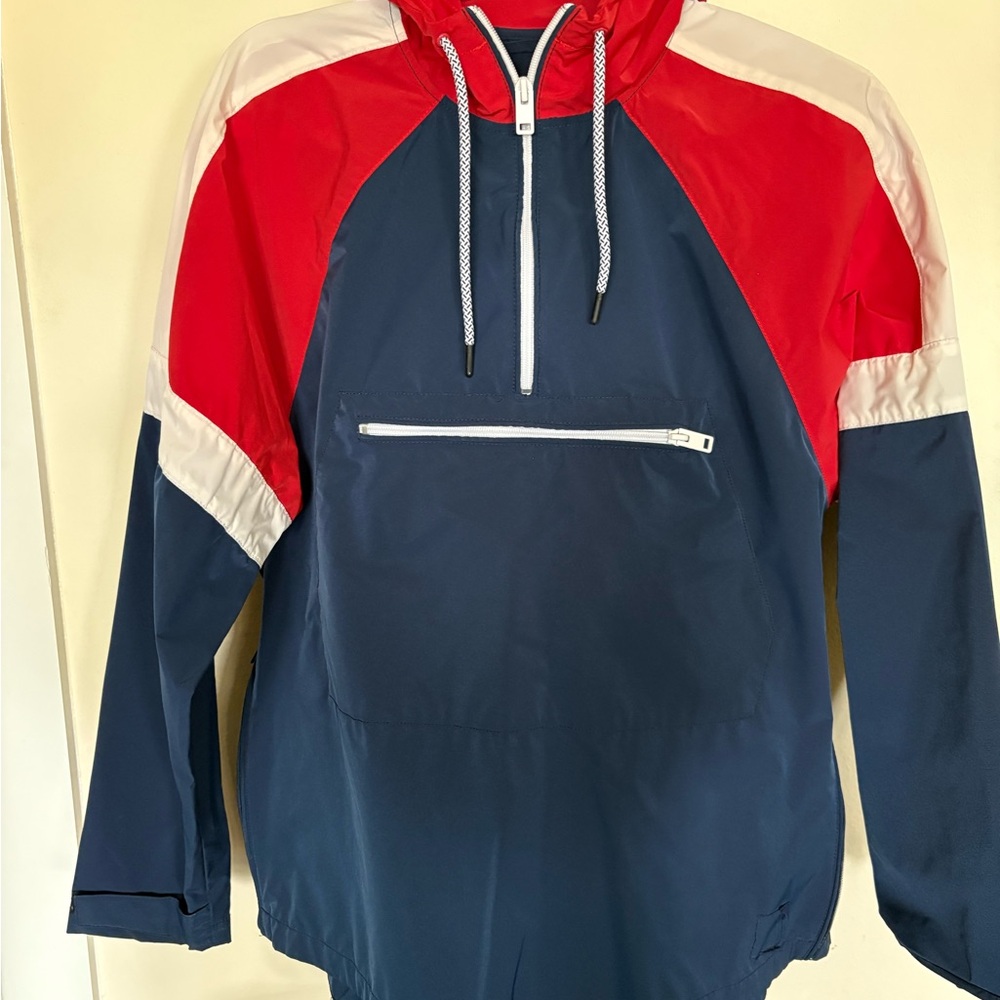 Express Red and Navy Windbreaker for Men